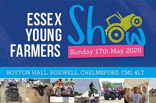 Come and see us at this year’s Essex Young Farmers Show
