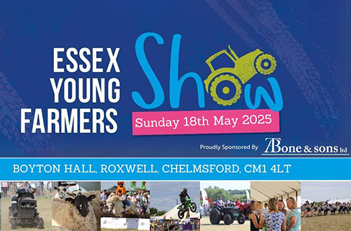 Come and see us at this year’s Essex Young Farmers Show