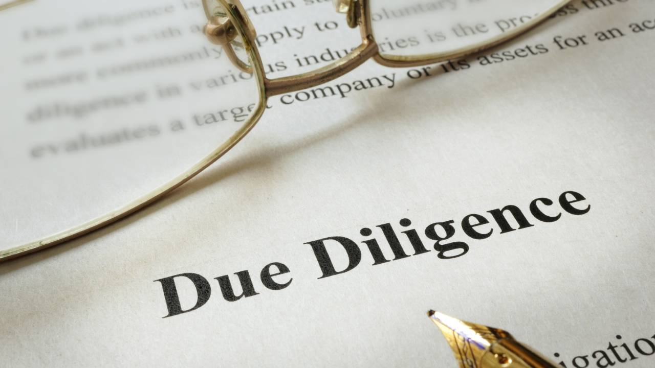 What is due diligence and why is it important?