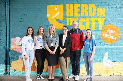 Rickard Luckin follows the trail as Herd In The City stomps through Southend